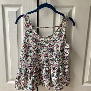 Floral Crop Tank